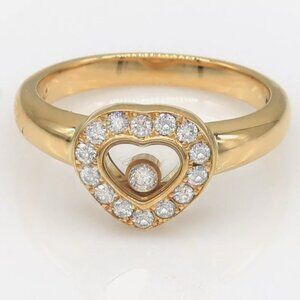 Chopard Diamond Happy Heart Ring in 18k Yellow Gold